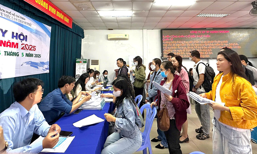 TP.HCM: Hơn 4.000 việc làm đang chờ đón NLĐ 