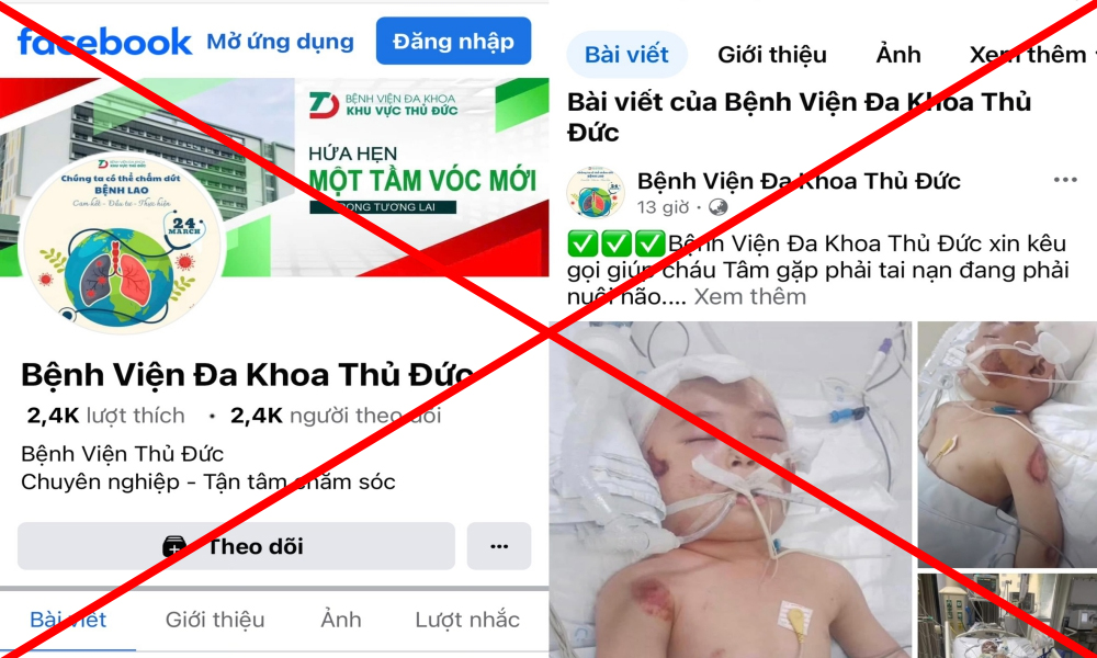 Lại xuất hiện các trang mạng xã hội giả mạo bệnh viện để lừa đảo