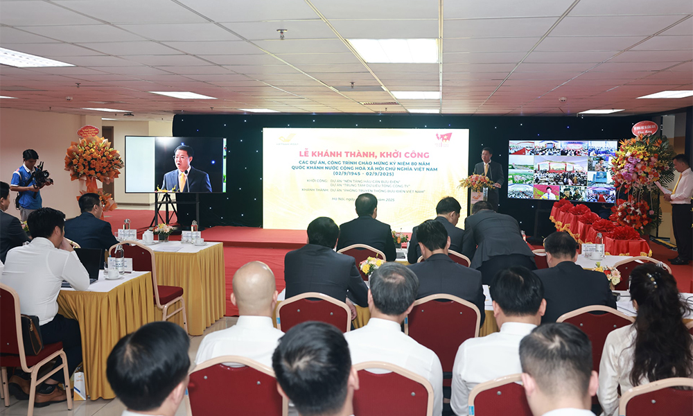 Bưu điện Việt Nam khởi công, khánh thành 3 công trình trọng điểm mừng Ngày Quốc khánh