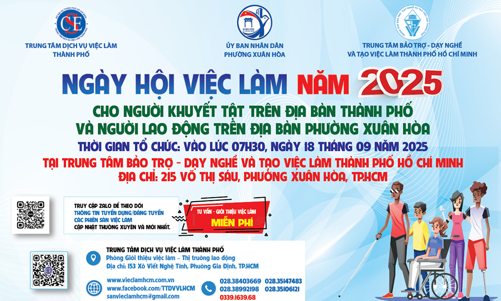 TP. Hồ Chí Minh tổ chức Ngày hội Việc làm cho người lao động khuyết tật