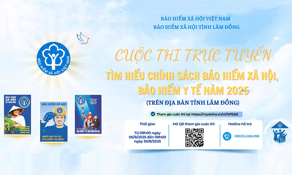 Lâm Đồng: Cuộc thi trực tuyến “Tìm hiểu chính sách BHXH, BHYT năm 2025” thu hút hơn 23.800 lượt người tham gia