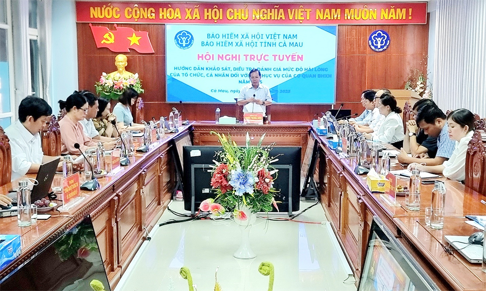 BHXH tỉnh Cà Mau chuẩn bị khảo sát, điều tra, đánh giá mức độ hài lòng của tổ chức, cá nhân