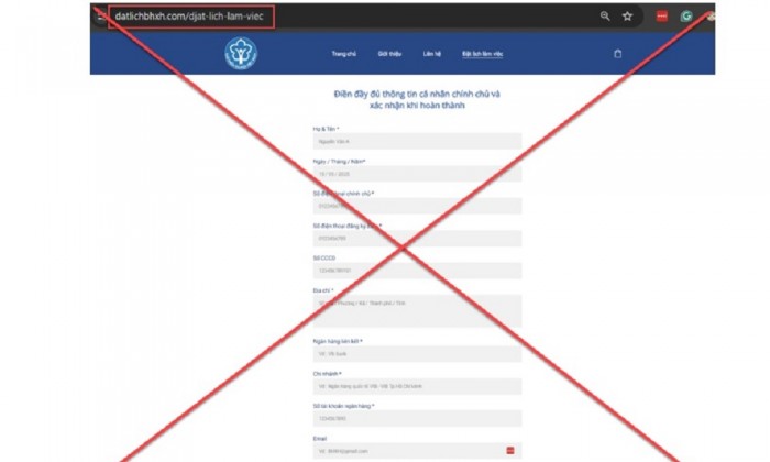 Cảnh báo hình thức lừa đảo đặt lịch làm việc với BHXH Việt Nam