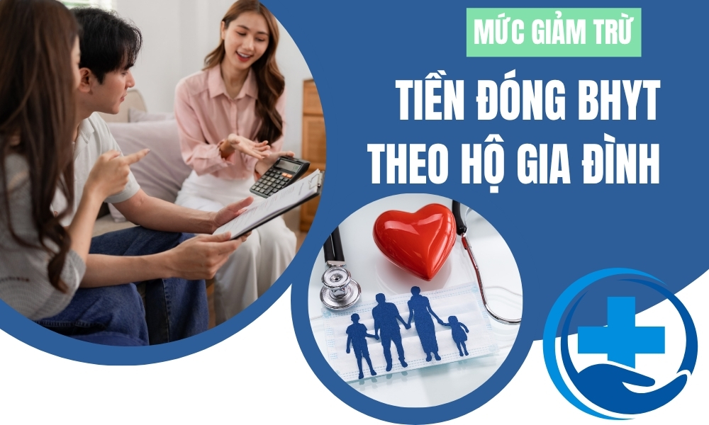 INFOGRAPHIC: Mức giảm trừ tiền đóng BHYT theo hộ gia đình