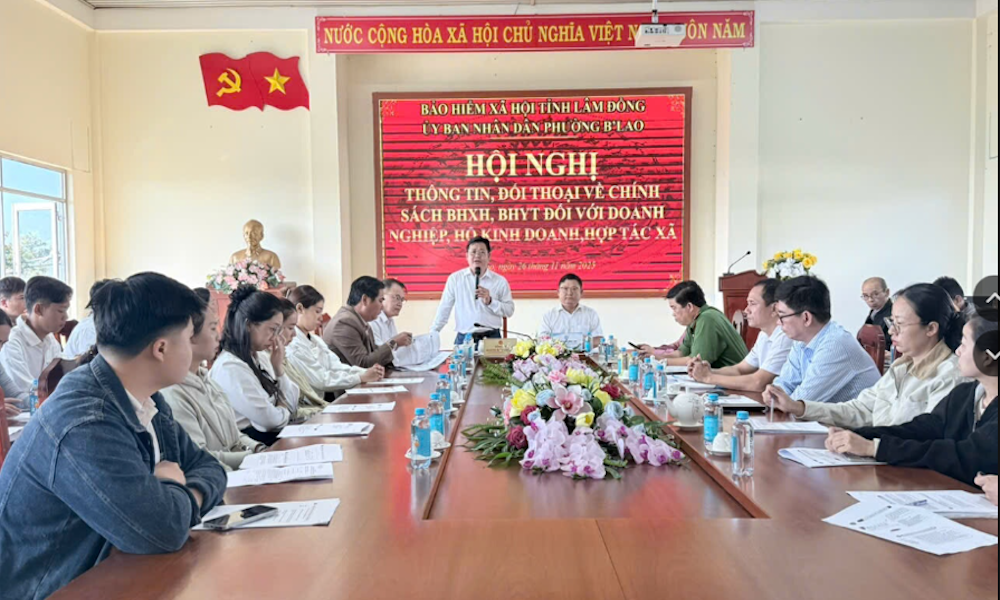 Đối thoại doanh nghiệp tại phường B’Lao - Lâm Đồng: Hướng đến thượng tôn pháp luật về BHXH, BHYT