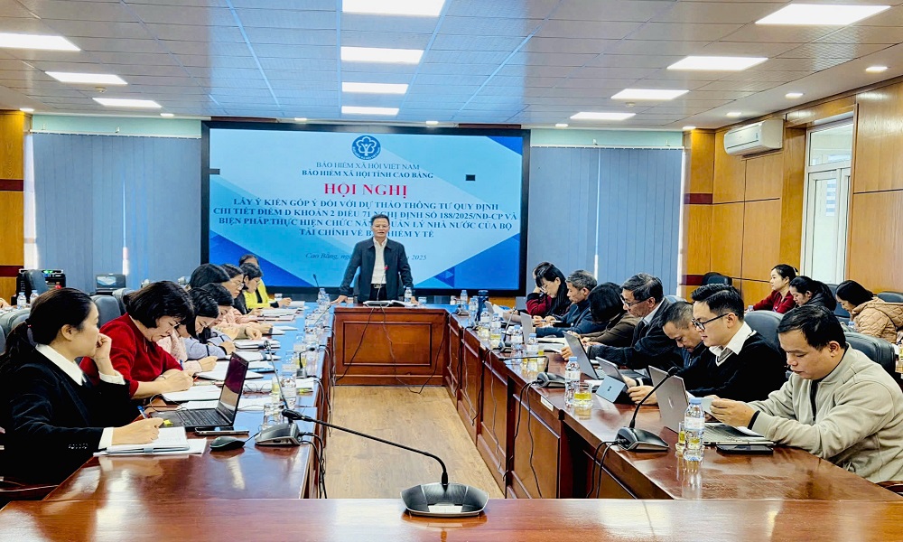 BHXH tỉnh Cao Bằng: Lấy ý kiến góp ý dự thảo Thông tư hướng dẫn thực hiện Nghị định 188/2025/NĐ-CP