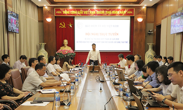 Hội nghị trực tuyến toàn Ngành về công tác thu BHXH, BHYT tháng 5/2020