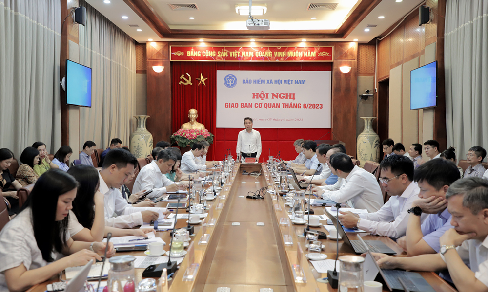 BHXH Việt Nam giao ban tháng 6/2023: Kiên định với mục tiêu năm 2023