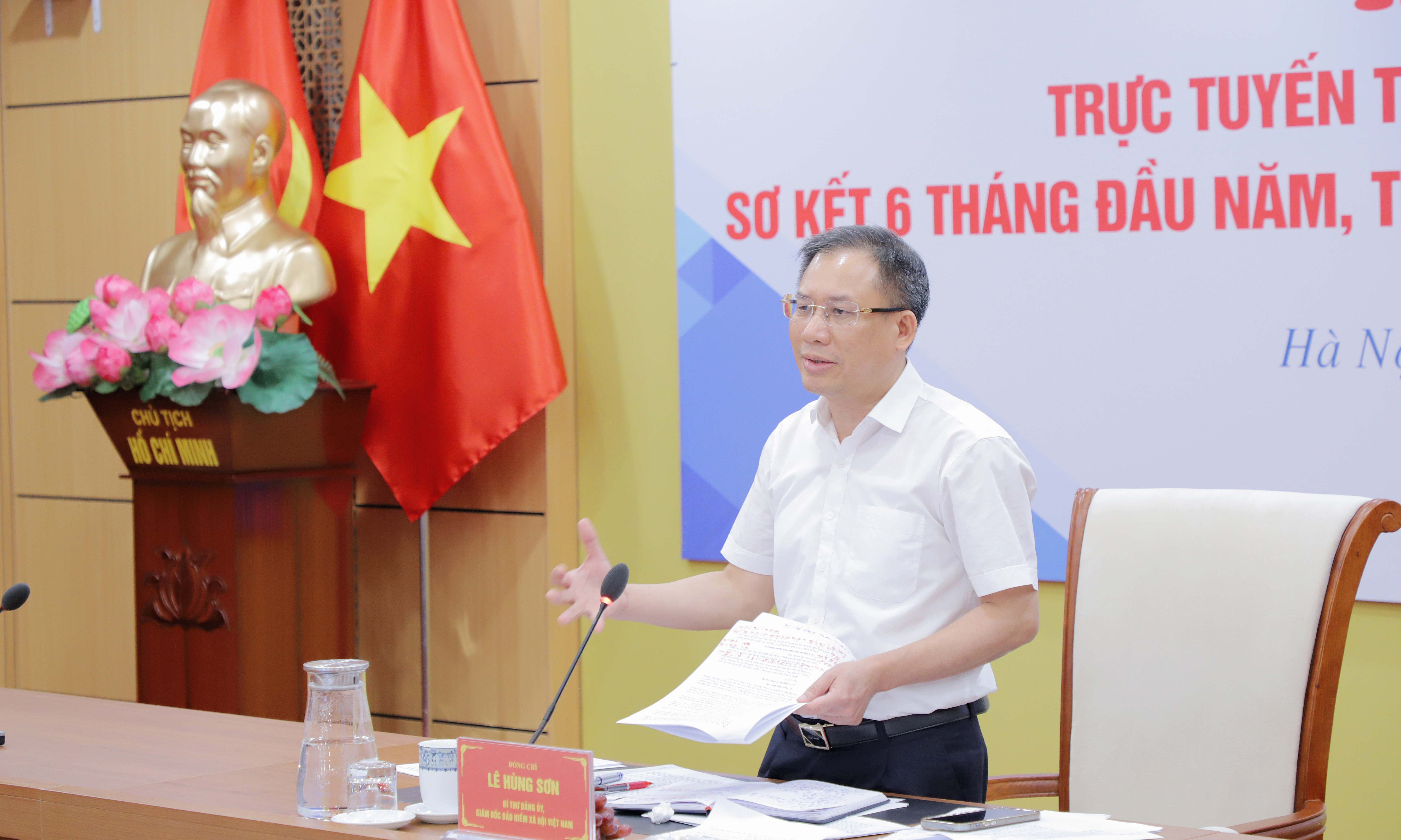 Giám đốc Lê Hùng Sơn: Quan tâm, hỗ trợ đời sống cán bộ BHXH sau sáp nhập